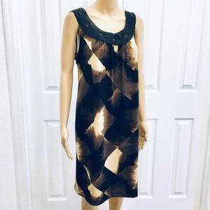 Dana Buchman Embellished loose fit dress L